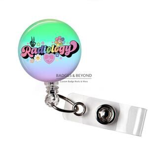 🩻✨ Radiology Badge Reel | Radiology Tech Retractable ID Name Tag Holder